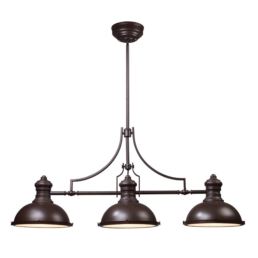 Atlas Lighting Chadwick 47in 3-Light Chandelier | Transitional Oil Rubbed Bronze Metal | Dining Room & Living Room | Model CL11009-BZ