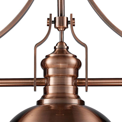 Atlas Lighting Chadwick 47in 3-Light Chandelier | Transitional Antique Copper and Copper Metal | Kitchen Island & Dining Room | Model CL11009-CO