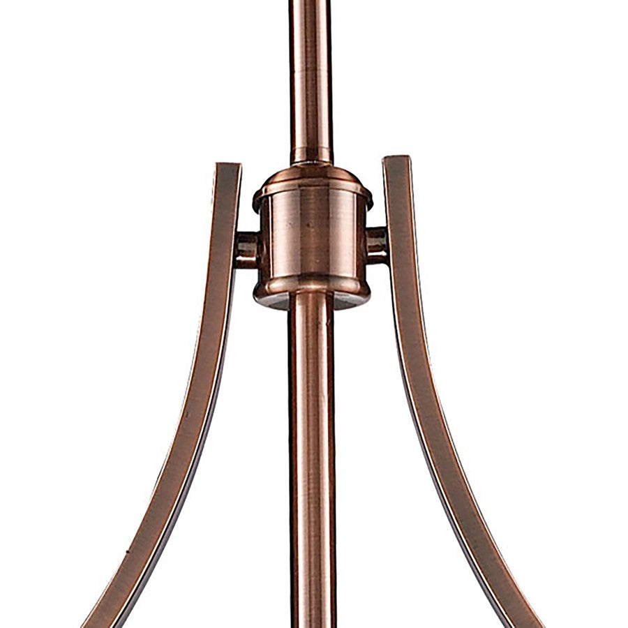 Atlas Lighting Chadwick 47in 3-Light Chandelier | Transitional Antique Copper and Copper Metal | Kitchen Island & Dining Room | Model CL11009-CO