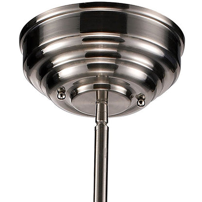 Atlas Lighting Chadwick 47in 3-Light Chandelier | Transitional Satin Nickel and Nickel Metal | Kitchen Island & Dining Room | Model CL11009-NK1