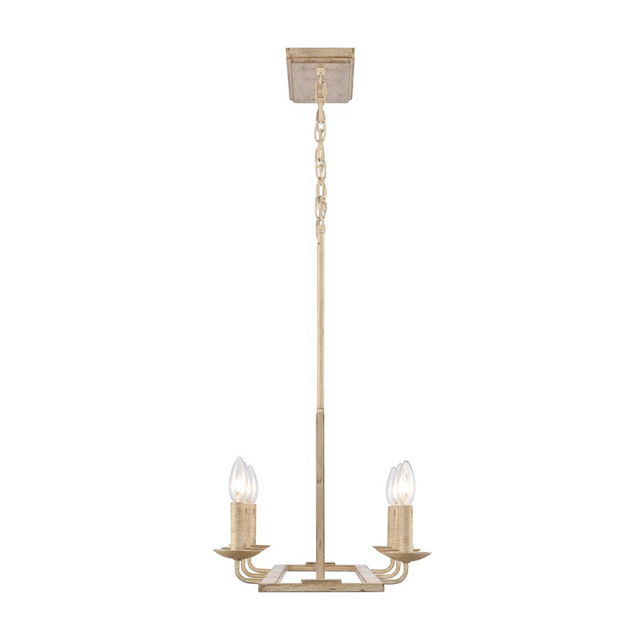 Atlas Lighting Ellisville 34in 6-Light Chandelier | Transitional Antique Cream Metal | Dining Room & Living Room | Model CL11013-CR