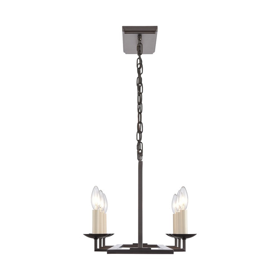 Atlas Lighting Joanie 34in 6-Light Linear Chandelier | Transitional Old Bronze Metal | Kitchen Island & Dining Room | Model CL11018-BZ
