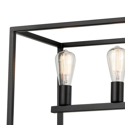 Atlas Lighting Williamsport 37in 5-Light Linear Chandelier | Transitional Oil Rubbed Bronze | Kitchen Island & Dining Room | Model CL11039-BZ