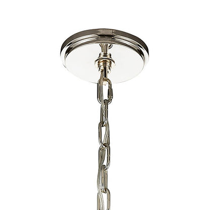 Atlas Lighting Bergamo 29'' Wide 6Lt Chandelier, Polished Nickel