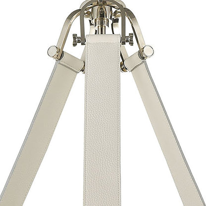 Atlas Lighting Bergamo 29'' Wide 6Lt Chandelier, Polished Nickel