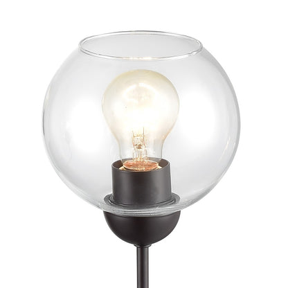 Atlas Lighting Boman 23in 3-Light Chandelier | Oil Rubbed Bronze and Clear Glass | Dining Room & Living Room | 23 x 23 x 14 in | Model CL11085-BZ