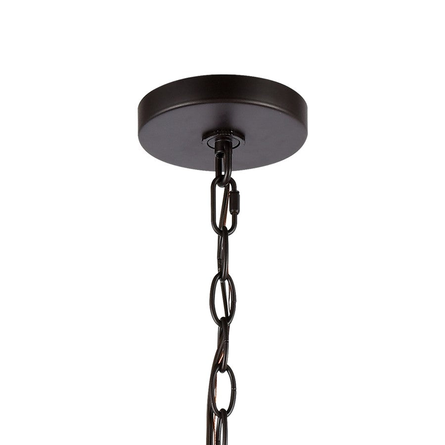 Atlas Lighting Calistoga 30in 9-Light Chandelier | Transitional Oil Rubbed Bronze and Clear Glass | Dining Room & Living Room | Model CL11108-BZ