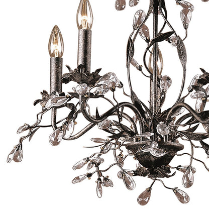 Atlas Lighting Circeo 21in 5-Light Chandelier | Traditional Silvered Bronze Metal | Dining Room & Entryway | 21 x 21 x 17 in | Model CL11125-BZ