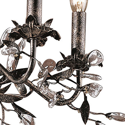 Atlas Lighting Circeo 21in 5-Light Chandelier | Traditional Silvered Bronze Metal | Dining Room & Entryway | 21 x 21 x 17 in | Model CL11125-BZ