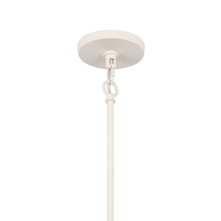 Atlas Lighting Coastal Breeze 27in 1-Light Chandelier | Transitional White Coral Metal | Dining Room & Living Room | Model CL11127-WH