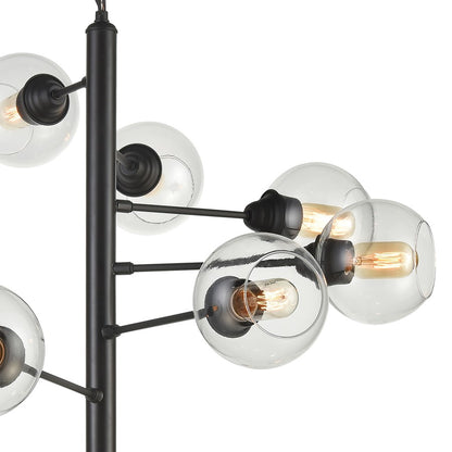 Atlas Lighting Composition 38.75in 15-Light Chandelier | Oil Rubbed Bronze and Clear Glass | Dining Room & Living Room | Model CL11131-BZ