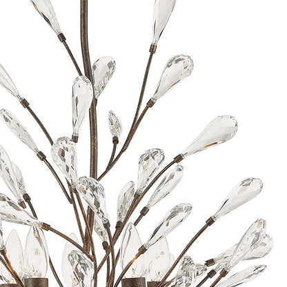 Atlas Lighting Crislett 25'' Wide 5Lt Chandelier, Bronze/Clear