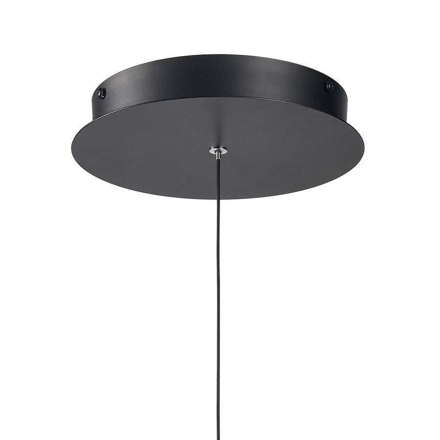 Atlas Lighting Cube Squared 17.75in LED Chandelier | Modern Matte Black | Dining Room & Living Room | 17.75 x 17.75 x 30.5 in | Model CL11143-BK