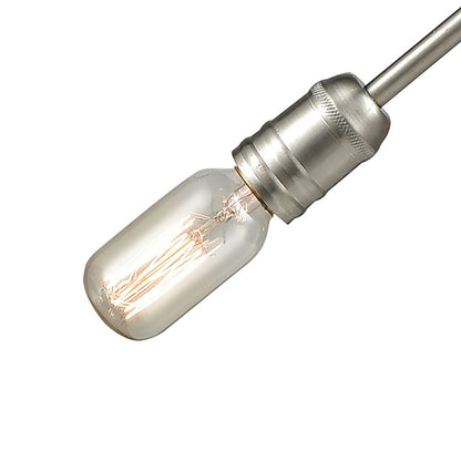 Atlas Lighting Delphine 28in 6-Light Chandelier | Modern Contemporary Satin Nickel Metal | Dining Room & Living Room | Model CL11148-NK