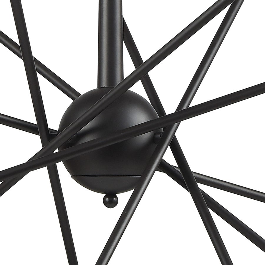 Atlas Lighting Delphine 38in 14-Light Chandelier | Modern Oil Rubbed Bronze Starburst | Dining Room & Living Room | 38 x 38 x 21 in | Model CL11150-BZ