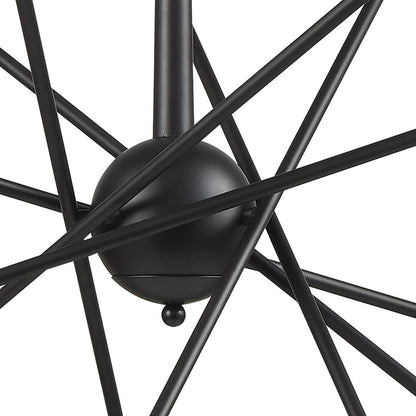 Atlas Lighting Delphine 38in 14-Light Chandelier | Modern Oil Rubbed Bronze Starburst | Dining Room & Living Room | 38 x 38 x 21 in | Model CL11150-BZ
