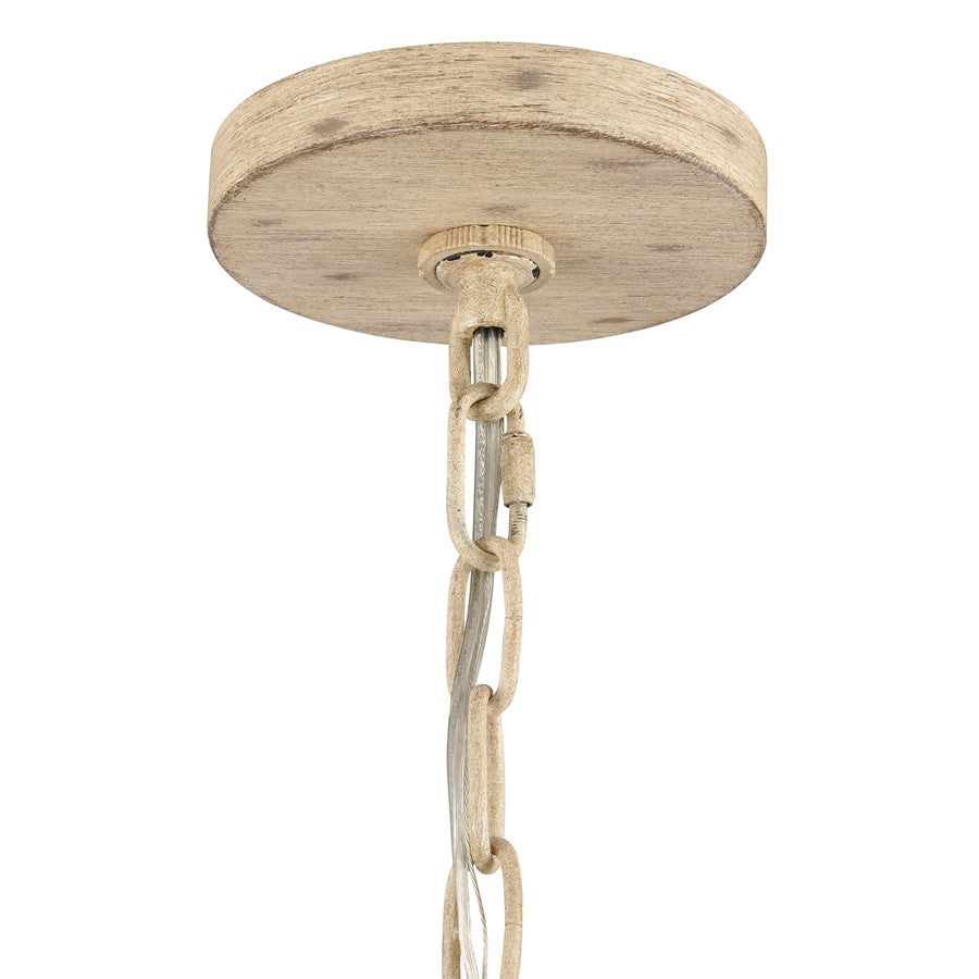 Atlas Lighting Ellisville 17in 4-Light Chandelier | Transitional Antique Cream Metal | Dining Room & Kitchen Island | Model CL11161-CR