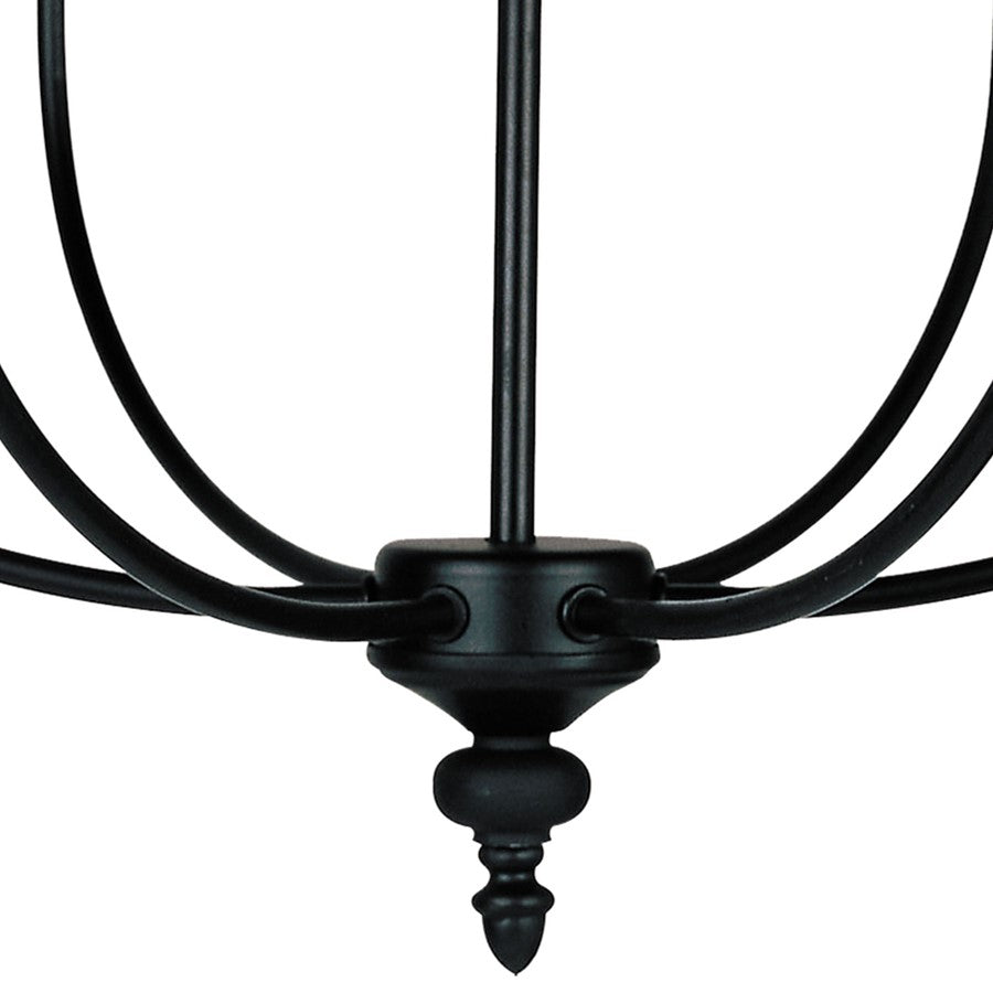 Atlas Lighting Hartford 25in 6-Light Chandelier | Traditional Oil Rubbed Bronze Metal | Dining Room & Living Room | 25 x 25 x 24 in | Model CL11199-BZ