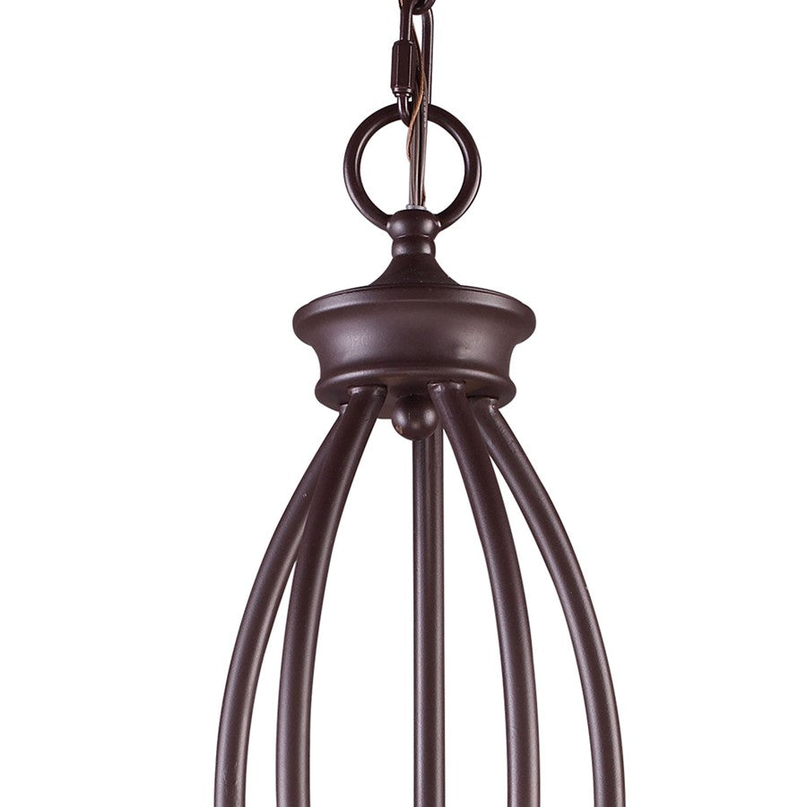 Atlas Lighting Medford 26in 5-Light Chandelier | Transitional Oil Rubbed Bronze Metal | Dining Room & Kitchen Island | Model CL11244-BZ