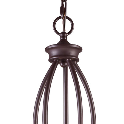 Atlas Lighting Medford 26in 5-Light Chandelier | Transitional Oil Rubbed Bronze Metal | Dining Room & Kitchen Island | Model CL11244-BZ