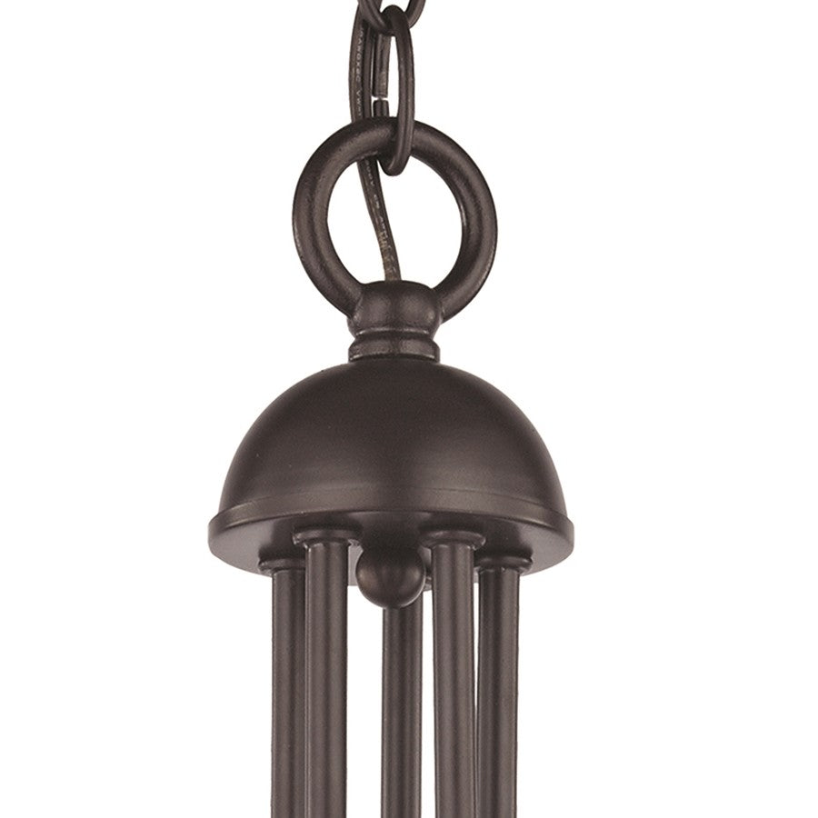 Atlas Lighting Montgomery 20in 5-Light Chandelier | Traditional Oil Rubbed Bronze Metal | Dining Room & Foyer | 20 x 20 x 23 in | Model CL11260-BZ