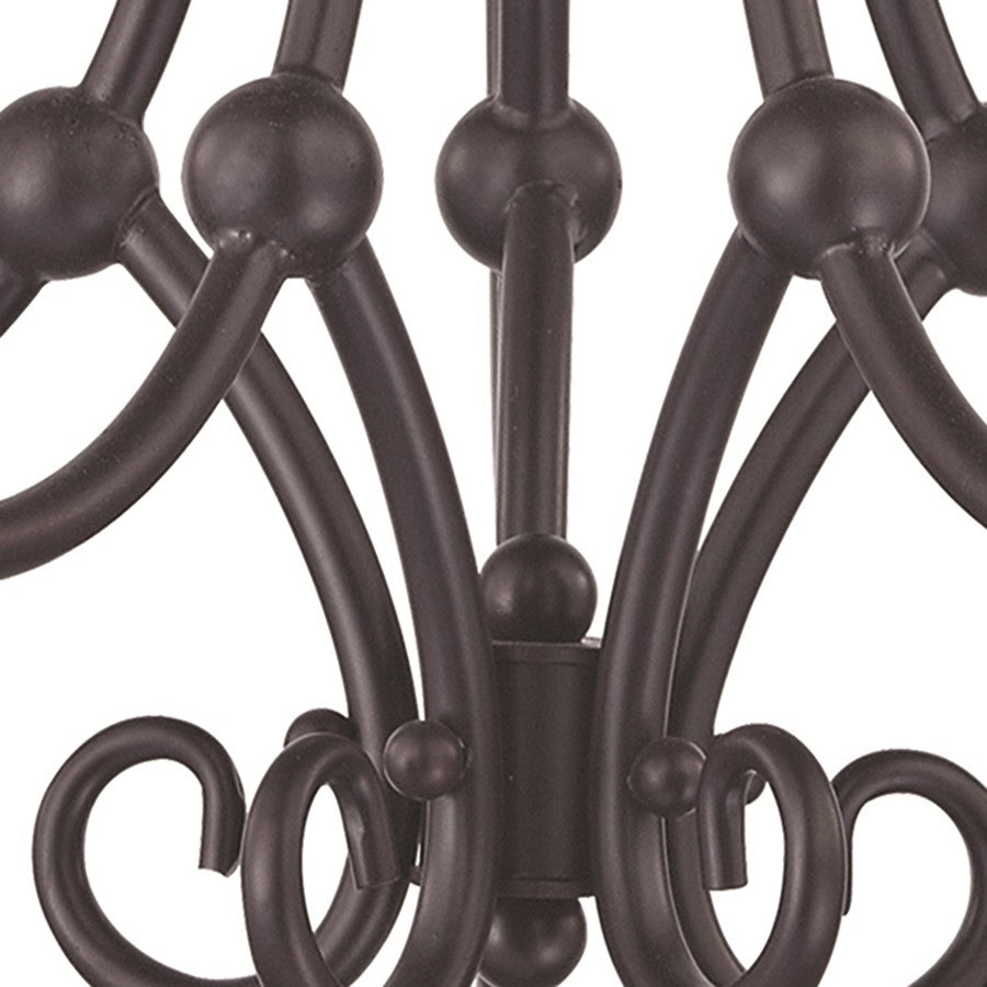 Atlas Lighting Montgomery 20in 5-Light Chandelier | Traditional Oil Rubbed Bronze Metal | Dining Room & Foyer | 20 x 20 x 23 in | Model CL11260-BZ