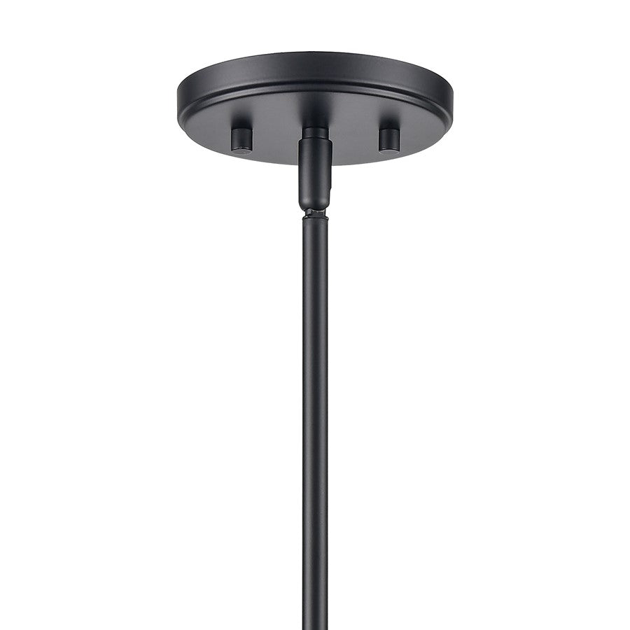 Atlas Lighting Newland 17in 3-Light Chandelier | Transitional Matte Black Metal | Dining Room & Living Room | 17 x 17 x 17 in | Model CL11271-BK