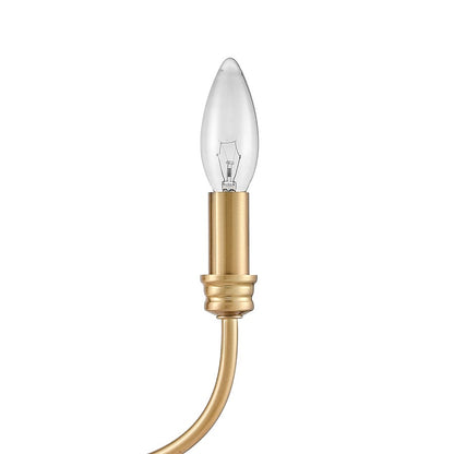 Atlas Lighting Newland 17in 3-Light Chandelier | Transitional Satin Brass Metal | Dining Room & Living Room | 17 x 17 x 17 in | Model CL11271-BS