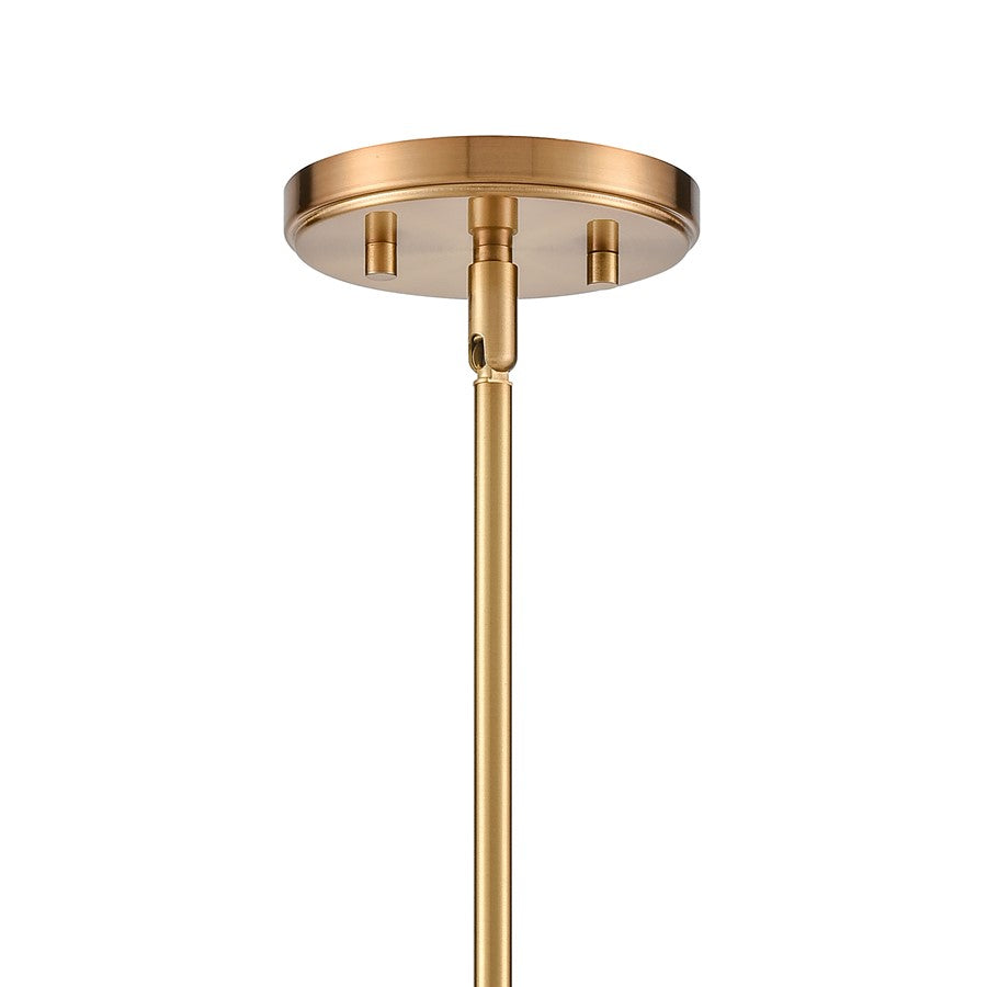 Atlas Lighting Newland 17in 3-Light Chandelier | Transitional Satin Brass Metal | Dining Room & Living Room | 17 x 17 x 17 in | Model CL11271-BS