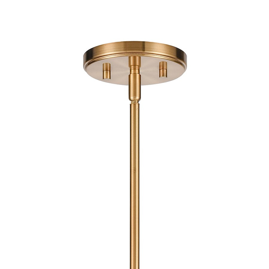 Atlas Lighting Newland 34in 8-Light Chandelier | Transitional Satin Brass Metal | Dining Room & Living Room | 34 x 34 x 28 in | Model CL11273-BS