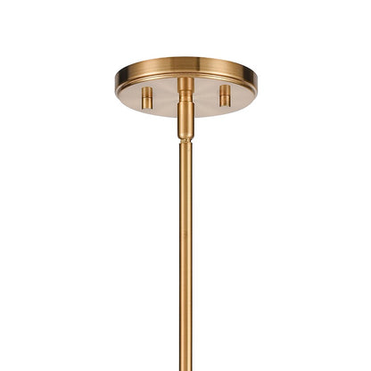 Atlas Lighting Newland 34in 8-Light Chandelier | Transitional Satin Brass Metal | Dining Room & Living Room | 34 x 34 x 28 in | Model CL11273-BS