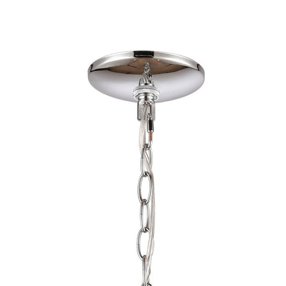 Atlas Lighting Oakland 19in 3-Light Chandelier | Modern Chrome and Clear Glass | Dining Room & Kitchen Island | 19 x 19 x 23 in | Model CL11277-CH