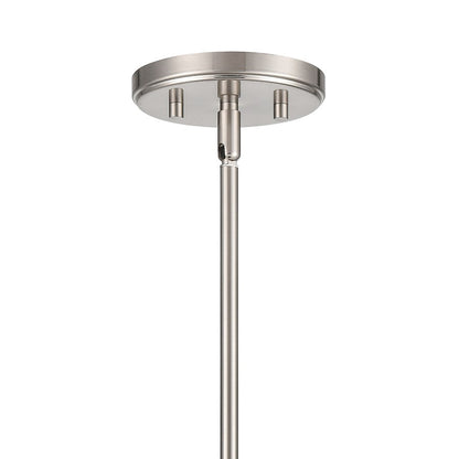 Atlas Lighting Saginaw 18in 6-Light Chandelier | Transitional Satin Nickel Metal | Dining Room & Kitchen Island | 18 x 18 x 16 in | Model CL11322-NK