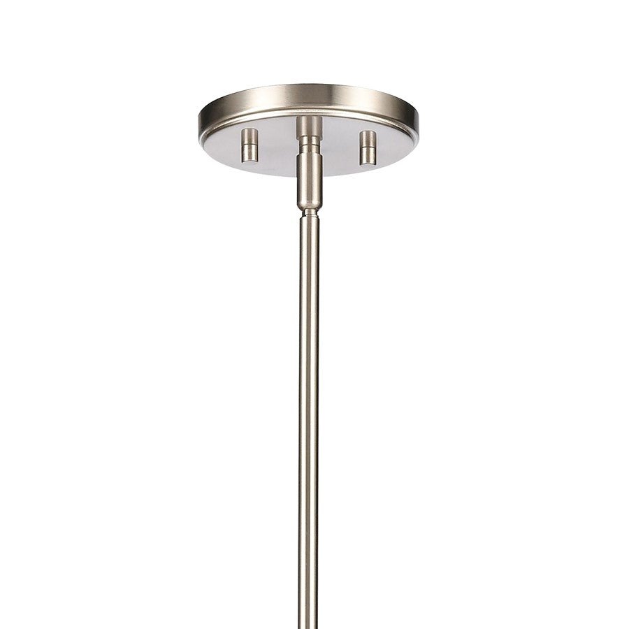 Atlas Lighting Saginaw 34in 10-Light Chandelier | Transitional Satin Nickel Metal | Dining Room & Foyer | 34 x 34 x 27 in | Model CL11323-NK