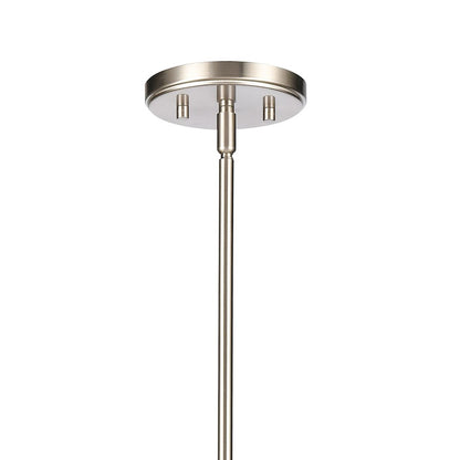 Atlas Lighting Saginaw 34in 10-Light Chandelier | Transitional Satin Nickel Metal | Dining Room & Foyer | 34 x 34 x 27 in | Model CL11323-NK