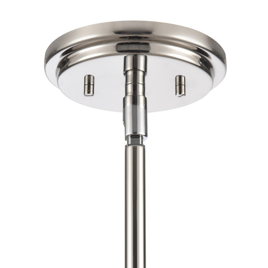 Atlas Lighting Ulla 28in 8-Light Chandelier | Transitional Polished Nickel | Dining Room & Living Room | 28 x 28 x 30 in | Model CL11376-SV