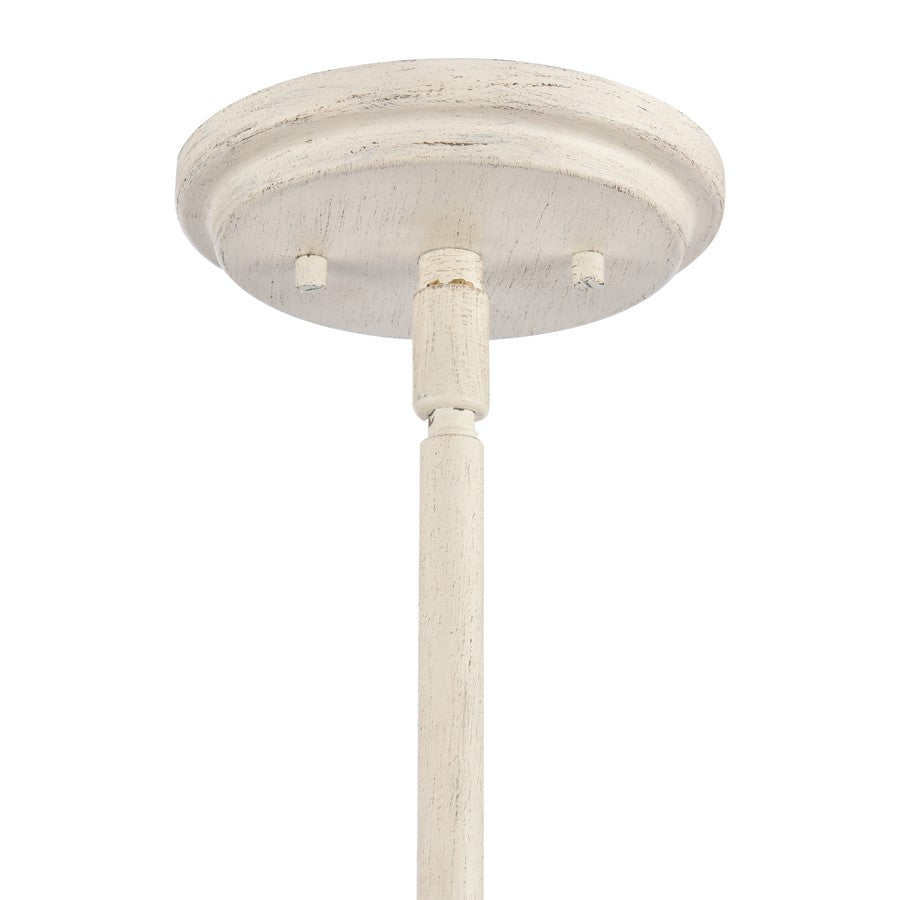 Atlas Lighting Ulla 28in 8-Light Chandelier | Transitional Antique White | Dining Room & Living Room | 28 x 28 x 30 in | Model CL11376-WH