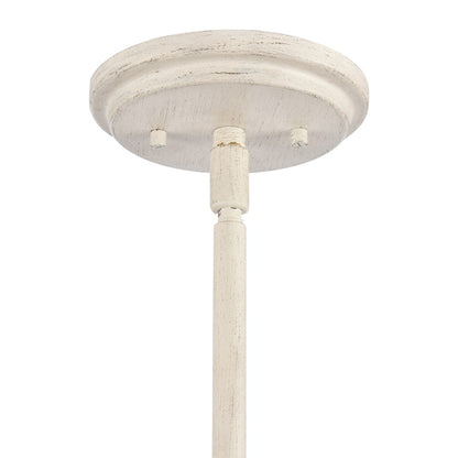 Atlas Lighting Ulla 28in 8-Light Chandelier | Transitional Antique White | Dining Room & Living Room | 28 x 28 x 30 in | Model CL11376-WH
