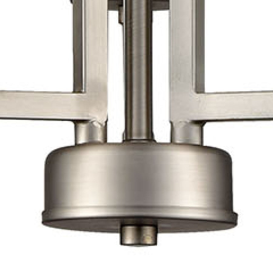 Atlas Lighting West End 15in 3-Light Chandelier | Transitional Brushed Nickel Metal | Dining Room & Living Room | 15 x 15 x 19 in | Model CL11390-NK