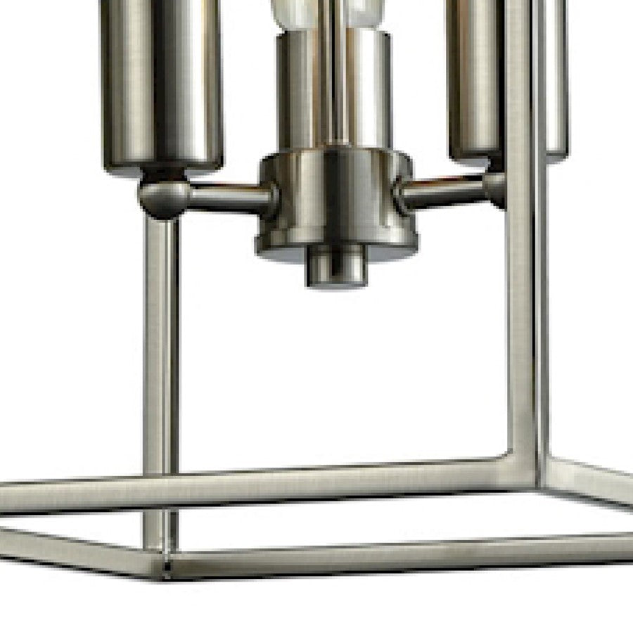 Atlas Lighting Williamsport 10in 3-Light Chandelier | Transitional Brushed Nickel | Dining Room & Kitchen Island | 10 x 10 x 16 in | Model CL11395-NK