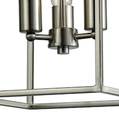 Atlas Lighting Williamsport 10in 3-Light Chandelier | Transitional Brushed Nickel | Dining Room & Kitchen Island | 10 x 10 x 16 in | Model CL11395-NK