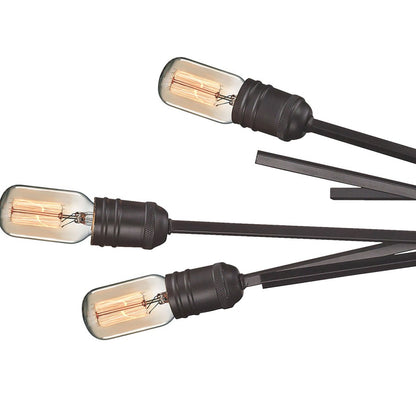 Atlas Lighting Xenia 31in 6-Light Chandelier | Modern Oil Rubbed Bronze Metal | Dining Room & Living Room | 31 x 18 x 16 in | Model CL11407-BZ