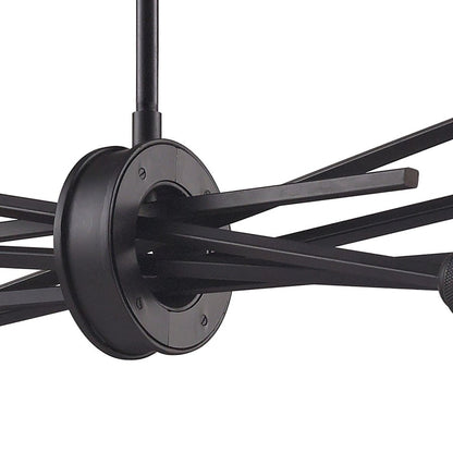 Atlas Lighting Xenia 31in 6-Light Chandelier | Modern Oil Rubbed Bronze Metal | Dining Room & Living Room | 31 x 18 x 16 in | Model CL11407-BZ
