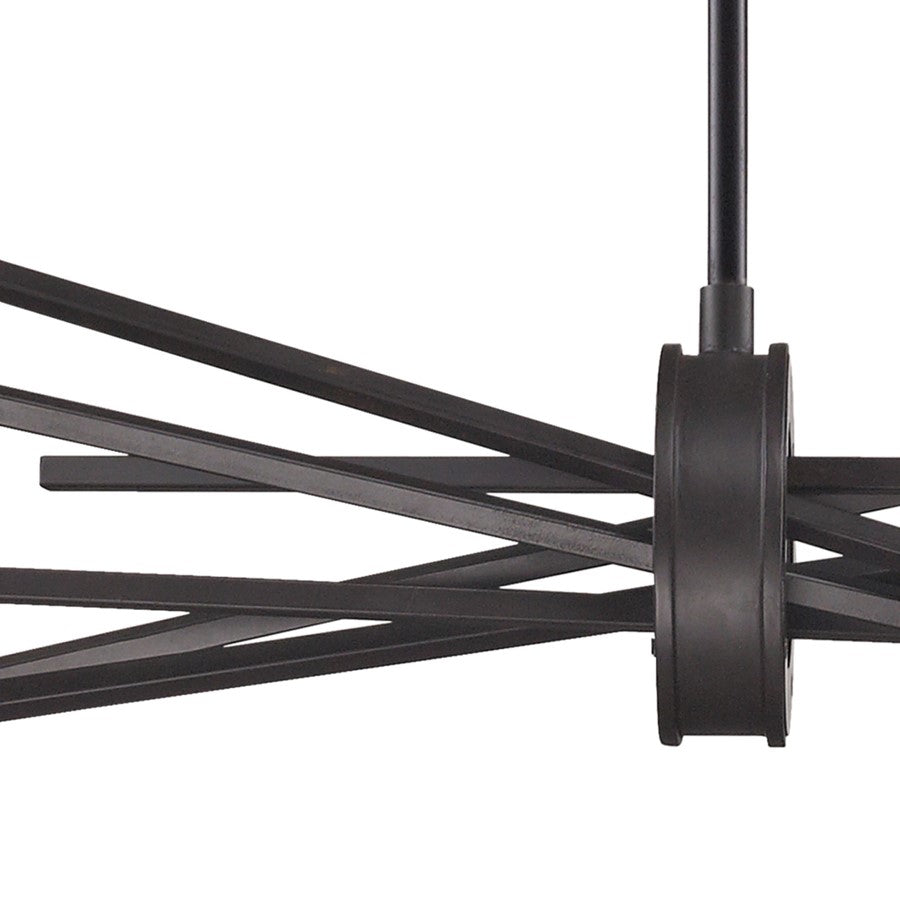 Atlas Lighting Xenia 31in 6-Light Chandelier | Modern Oil Rubbed Bronze Metal | Dining Room & Living Room | 31 x 18 x 16 in | Model CL11407-BZ