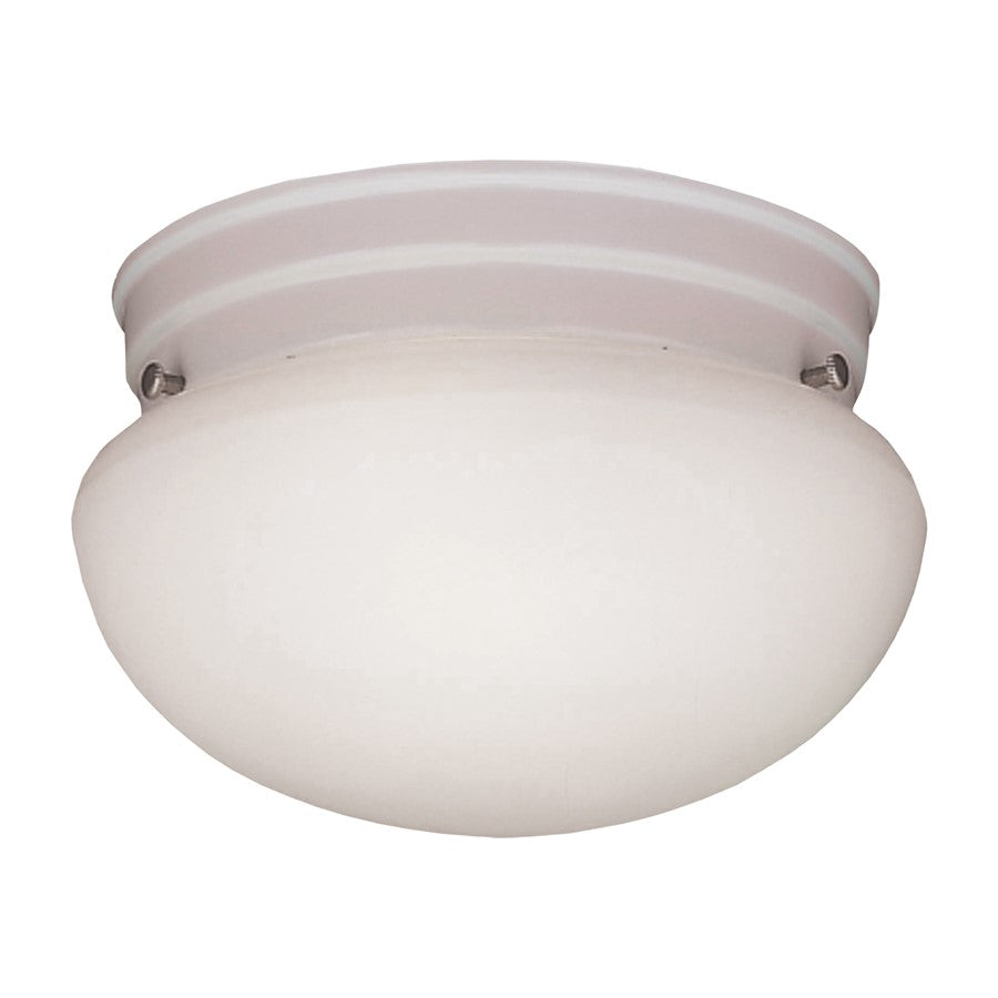 Atlas Lighting Elowen 12in 3-Light Flush Mount | Traditional White and White Frosted Glass | Bedroom & Living Room Ceiling Light | Model CL11443-WH