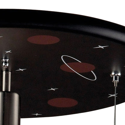 Atlas Lighting Novelty 16'' Wide 2Lt Flush Mount, Astronaut Black