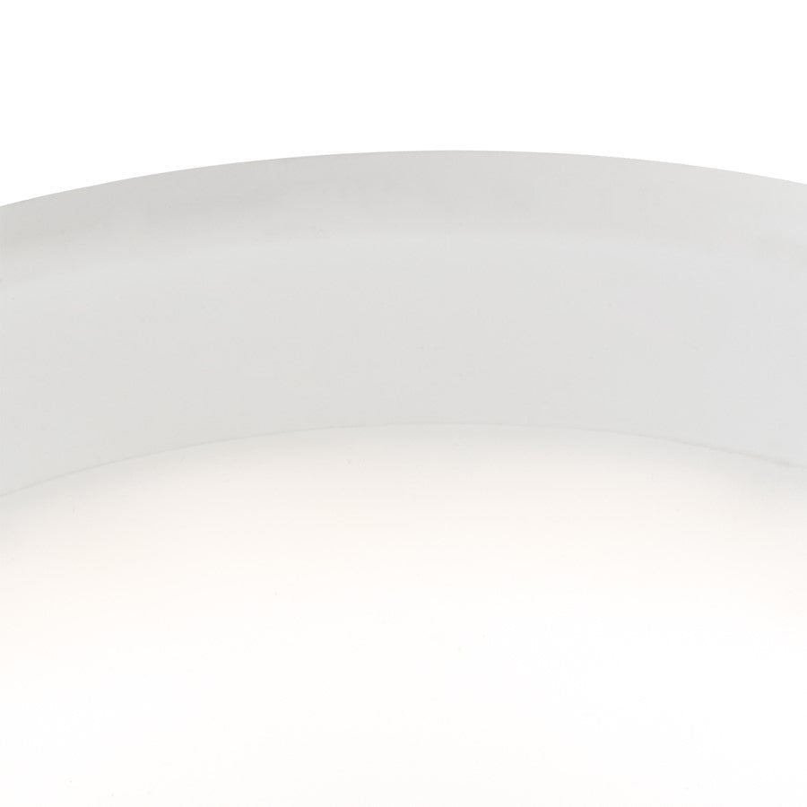 Atlas Lighting Plandome 6in Integrated LED Flush Mount | Modern Matte White Metal | Hallway & Closet Ceiling Light | 6 x 6 x 1 in | Model CL11493-WH