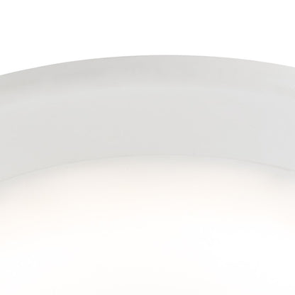 Atlas Lighting Plandome 6in Integrated LED Flush Mount | Modern Matte White Metal | Hallway & Closet Ceiling Light | 6 x 6 x 1 in | Model CL11493-WH
