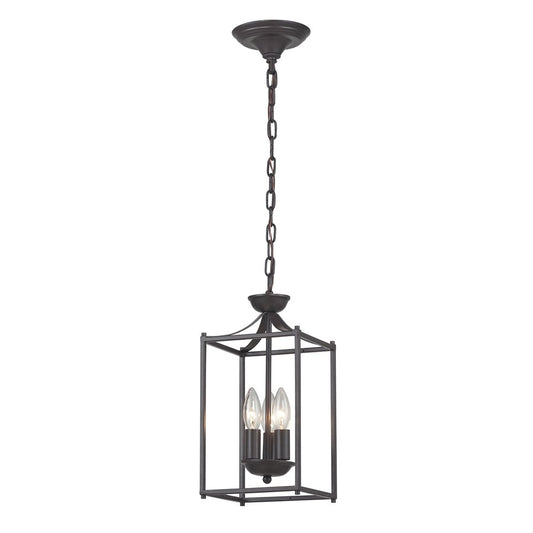 Atlas Lighting Arthur 7in 3-Light Mini Pendant | Transitional Oil Rubbed Bronze Metal | Dining Room & Entryway | 7 x 7 x 14.75 in | Model CL11530-BZ