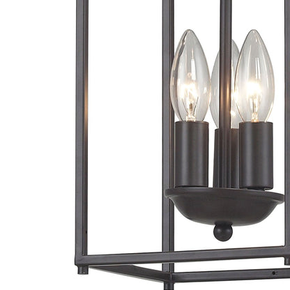 Atlas Lighting Arthur 7in 3-Light Mini Pendant | Transitional Oil Rubbed Bronze Metal | Dining Room & Entryway | 7 x 7 x 14.75 in | Model CL11530-BZ